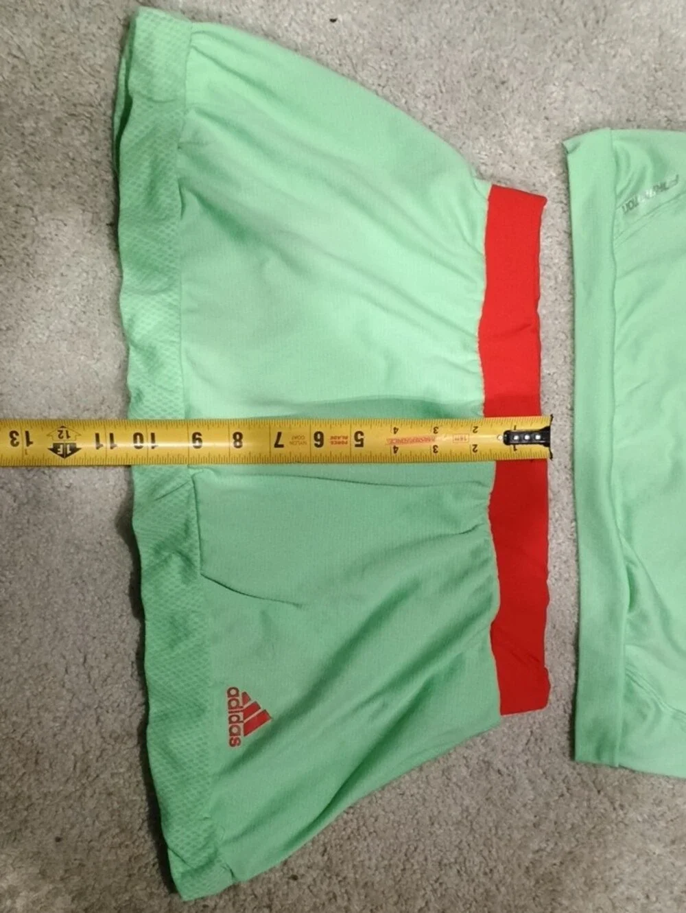adidas adizero Climacool Mint Green and Red/Orange Womens' Tennis Skirt Set